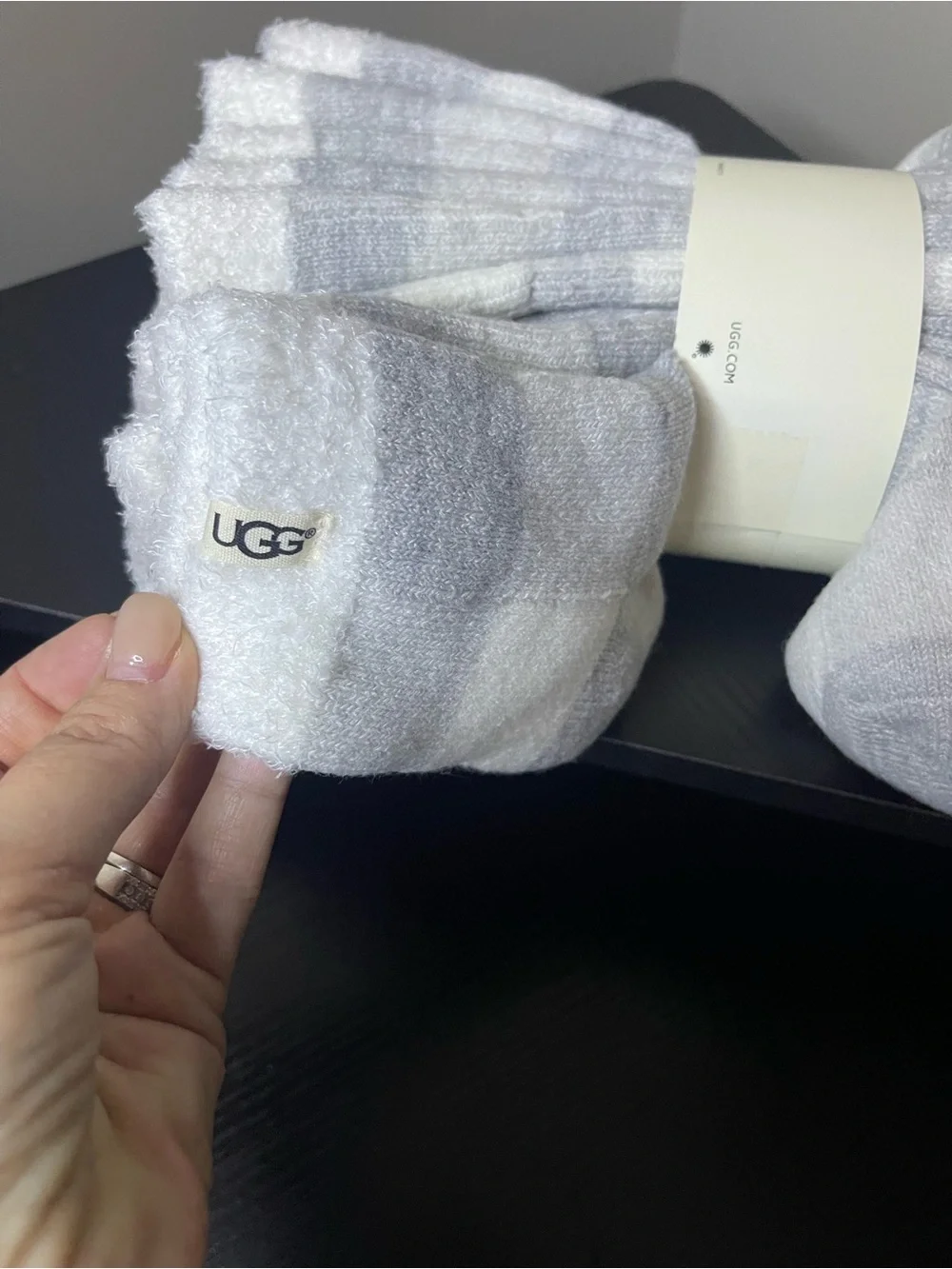 UGG Women's Over-the-Knee Socks - Light Gray Heather
